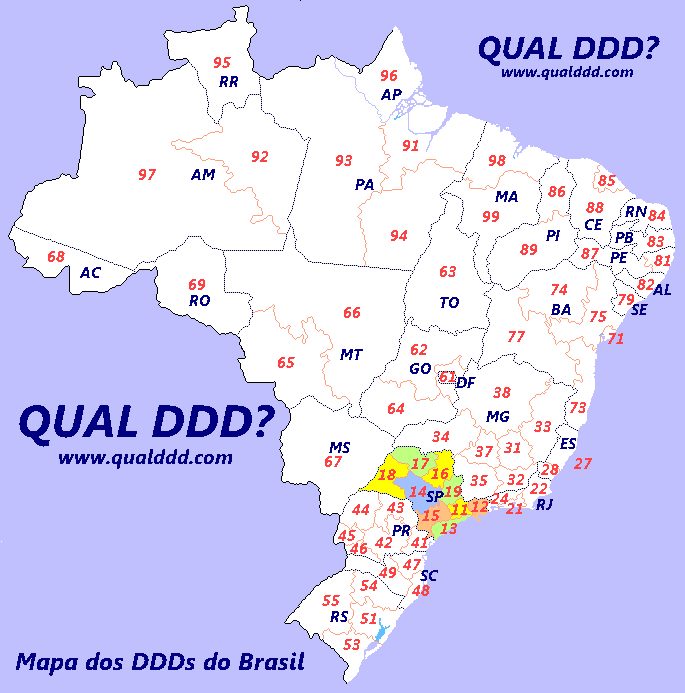 DDD 13 cidades