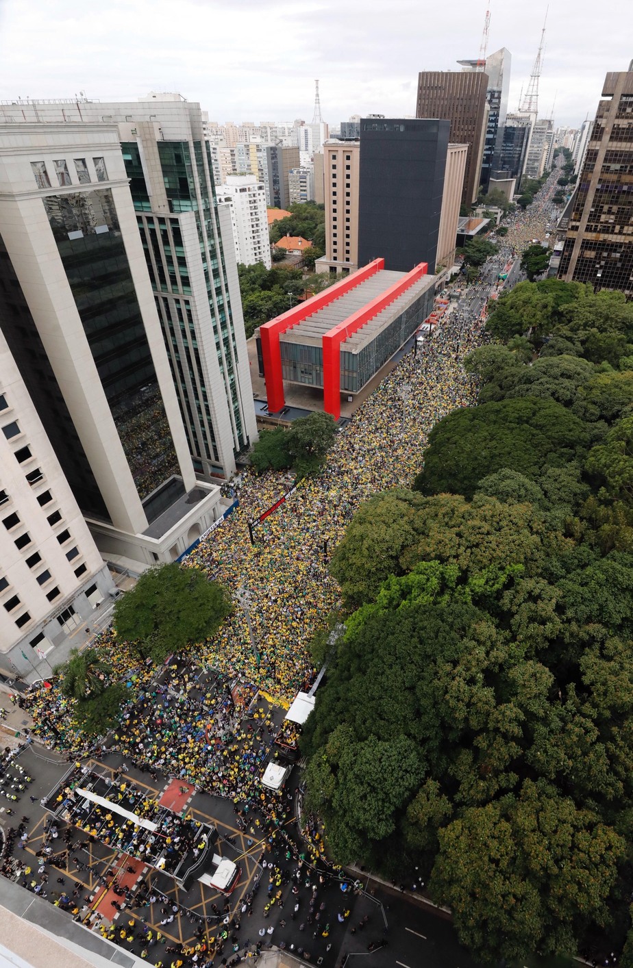 quantas pessoas em manifestação hoje SP