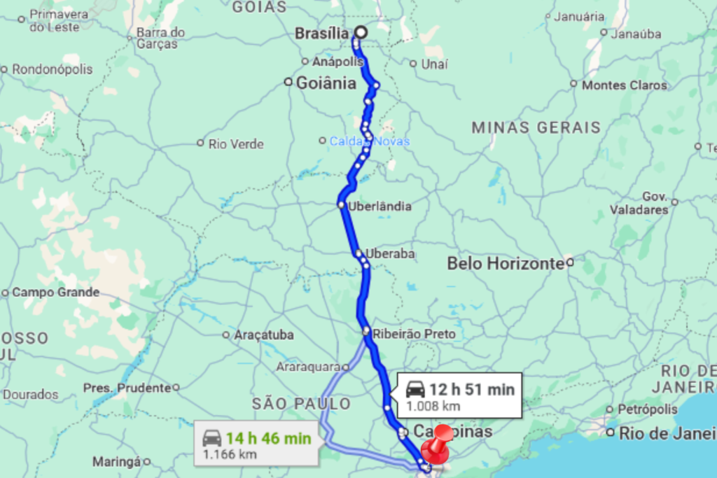 duração ônibus brasília são paulo