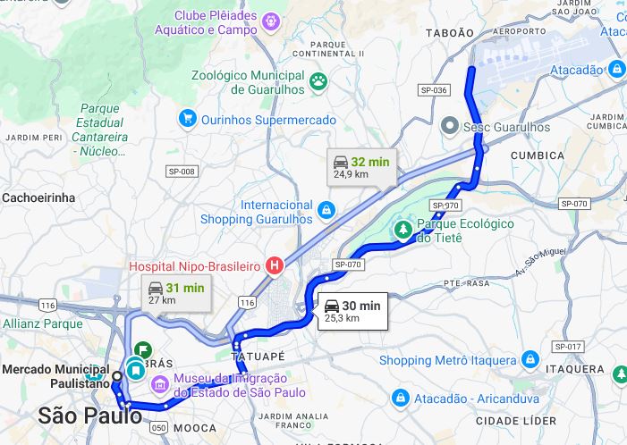 tempo guarulhos sao paulo carro