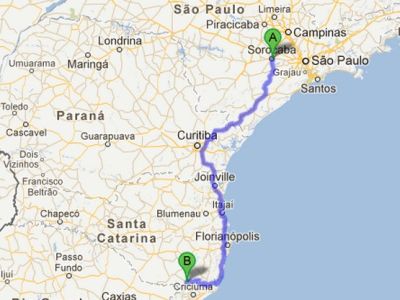 distancia sorocaba sao paulo
