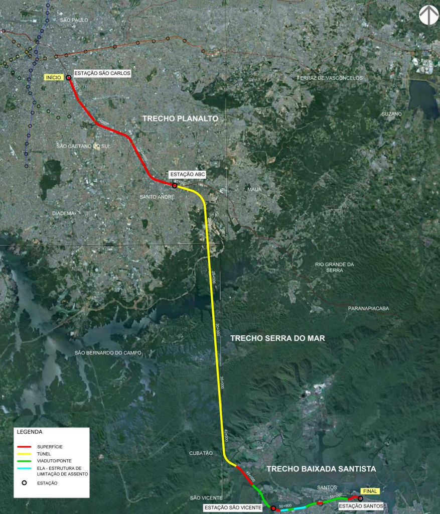 quantos km de são paulo a santos